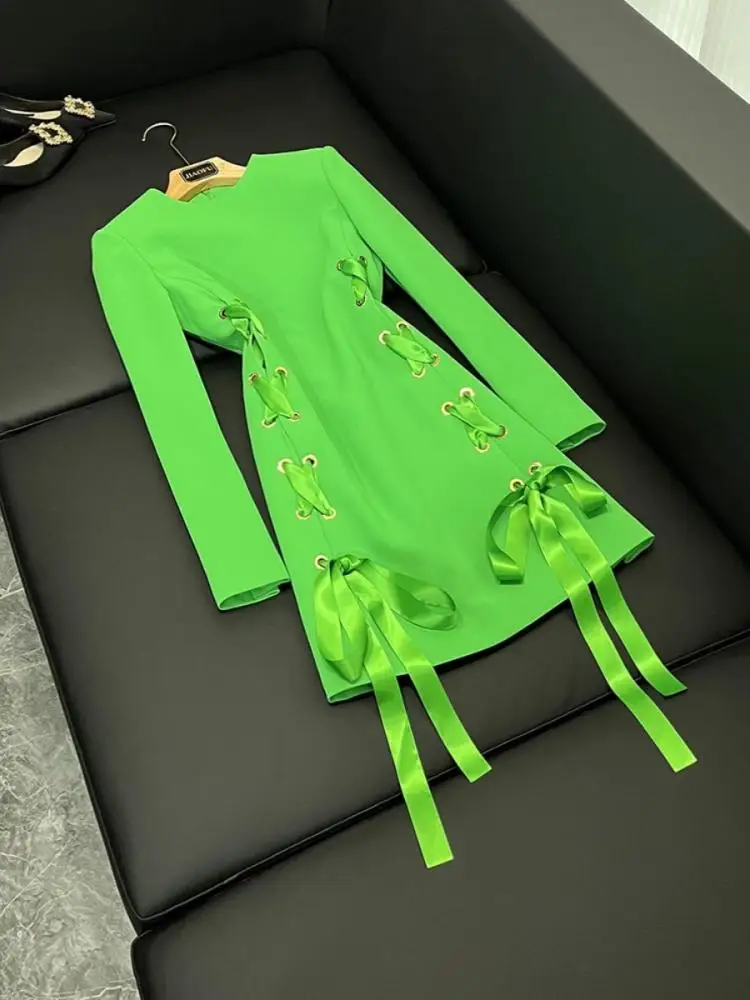 New 2025 Winter Casual round Ne Long Sve Dr Ribbon Knot Celebri Faionable Women's Clothing Ci Commute Suitable
New 2025 Winter Casual round Ne Long Sve Dr Ribbon Knot Celebri Faionable Women's Clothing Ci Commute Suitable