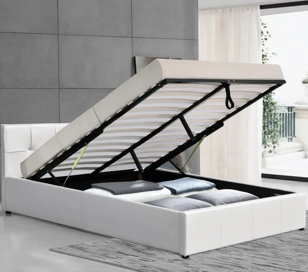 Hot Selling Manufacturing Simple Design Leather Queen Size Storage Bed for Bedroom
Hot Selling Manufacturing Simple Design Leather Queen Size Storage Bed for Bedroom