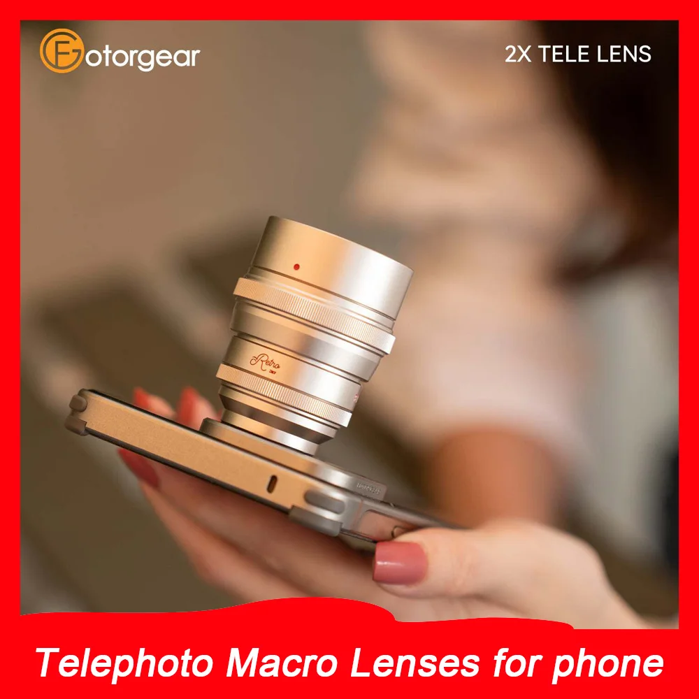 Fotorgear 17mm/T-mount Retro Telephoto & Macro Lens 2X Tele Phone Lens Teleconverter for iPhone Vivo X200U Xiaomi 15 Ultra
Fotorgear 17mm/T-mount Retro Telephoto & Macro Lens 2X Tele Phone Lens Teleconverter for iPhone Vivo X200U Xiaomi 15 Ultra