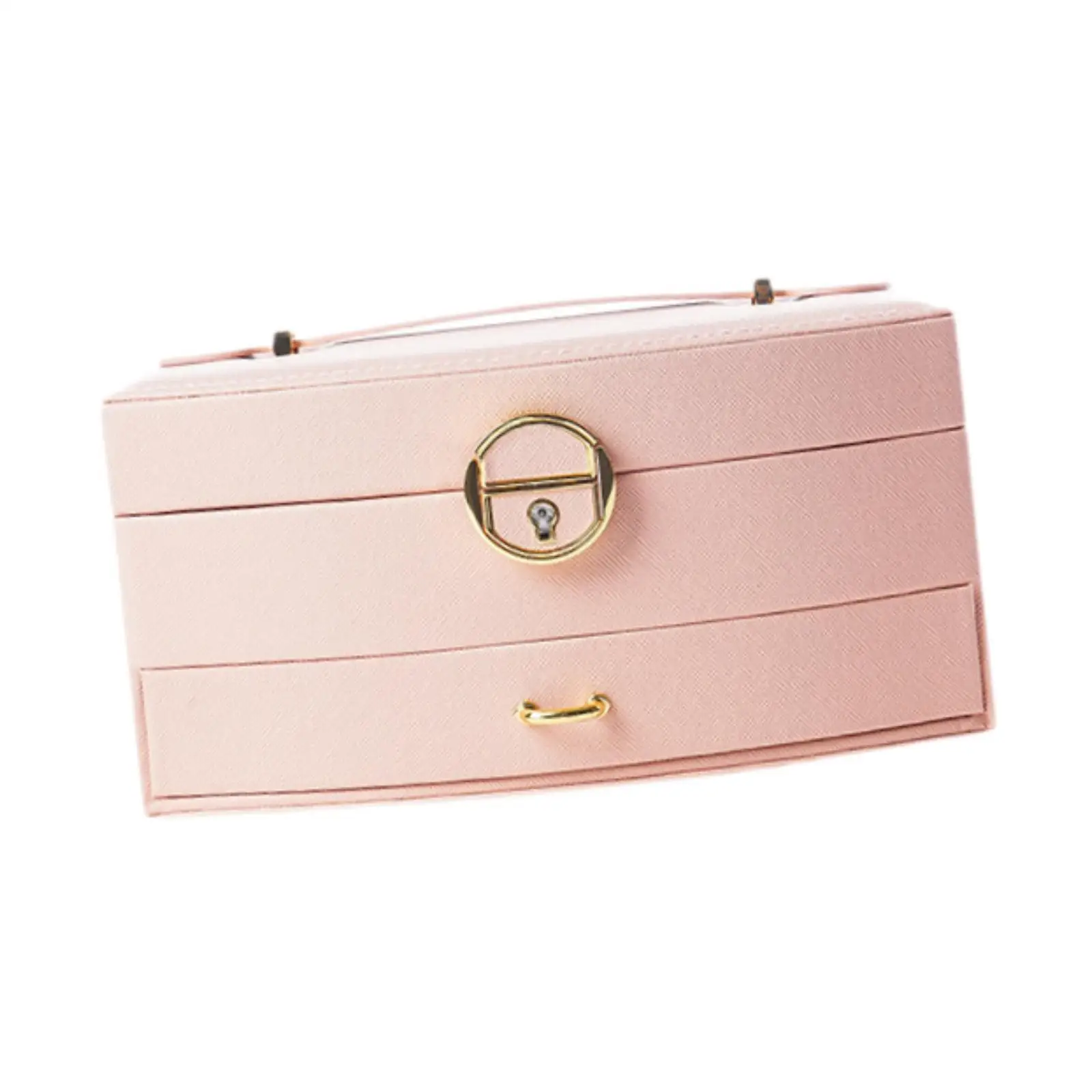 Jewelry Case Built in Makeup Mirror Stable for Watches Earrings Necklace
Jewelry Case Built in Makeup Mirror Stable for Watches Earrings Necklace