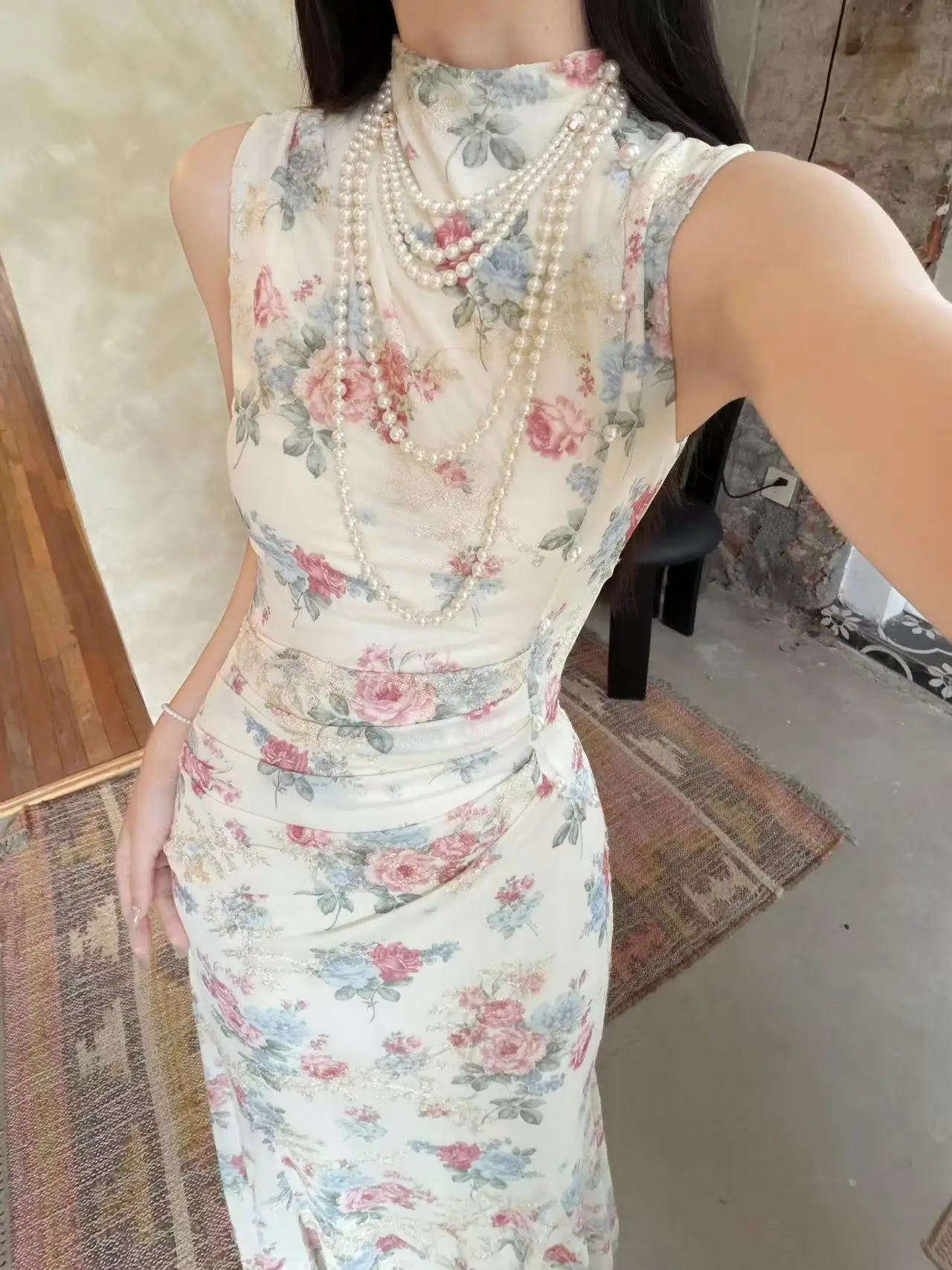 Elegant New Chinese Style Reformed Floral Print Summer Fairy Skirt Tight Fit Bodycon Long Dress Polyester Fiber
Elegant New Chinese Style Reformed Floral Print Summer Fairy Skirt Tight Fit Bodycon Long Dress Polyester Fiber