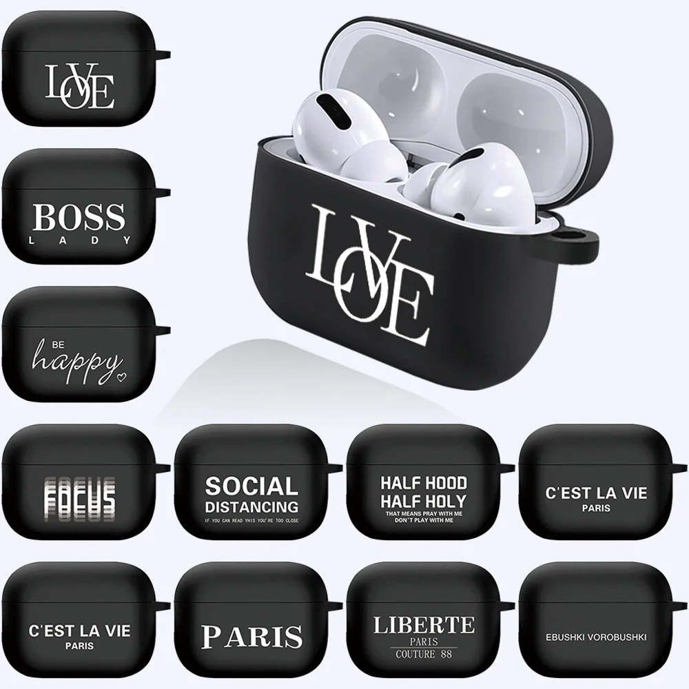 For Apple Earphone Case AirPods Pro /AirPods 3rd Gen Wireless Bluetooth Headphone Text Series Print Silicone Protective Cover
For Apple Earphone Case AirPods Pro /AirPods 3rd Gen Wireless Bluetooth Headphone Text Series Print Silicone Protective Cover