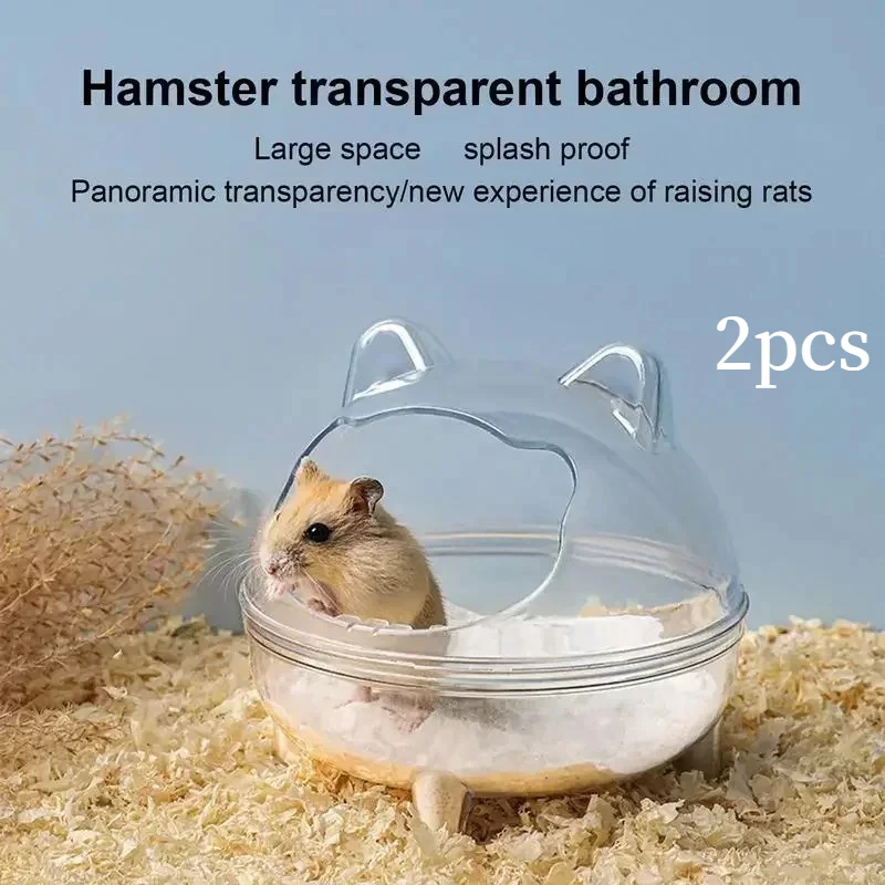 2pcs Hamster Toilet Chinchilla Bath House Golden Bear Bathroom Fully Transparent Field Of View Anti-spill For Gerbil Other Small
2pcs Hamster Toilet Chinchilla Bath House Golden Bear Bathroom Fully Transparent Field Of View Anti-spill For Gerbil Other Small