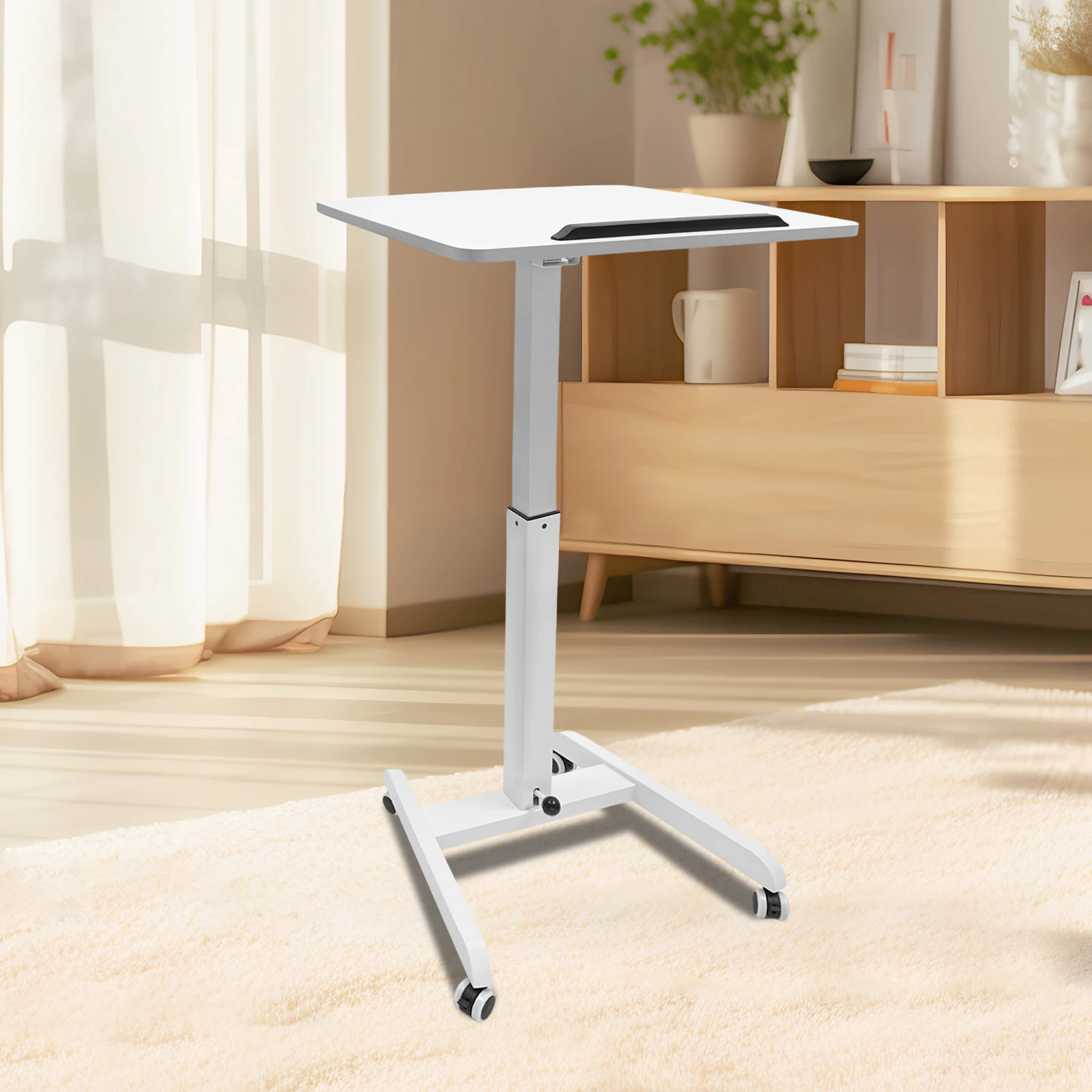 Mobile Standing Desk Height Adjustable Computer Table Adjustable Angle Presentation Podium with Brake Wheels for Office Home School Study Work Use
Mobile Standing Desk Height Adjustable Computer Table Adjustable Angle Presentation Podium with Brake Wheels for Office Home School Study Work Use