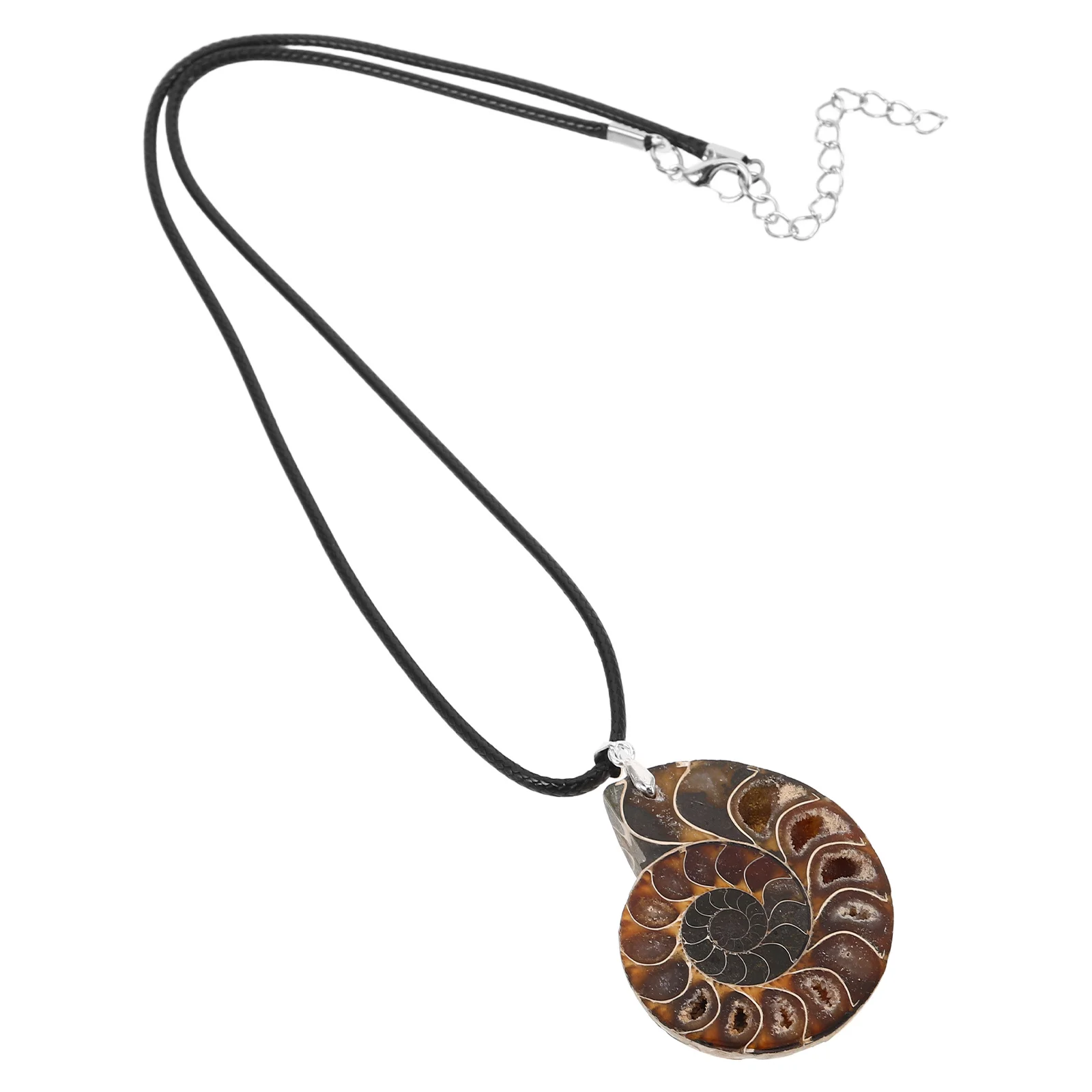 Spiral Stone Pendant Necklace Ammonite Jewelry Charms Seashell Conch Specimen Spotted Snail for Natural
Spiral Stone Pendant Necklace Ammonite Jewelry Charms Seashell Conch Specimen Spotted Snail for Natural