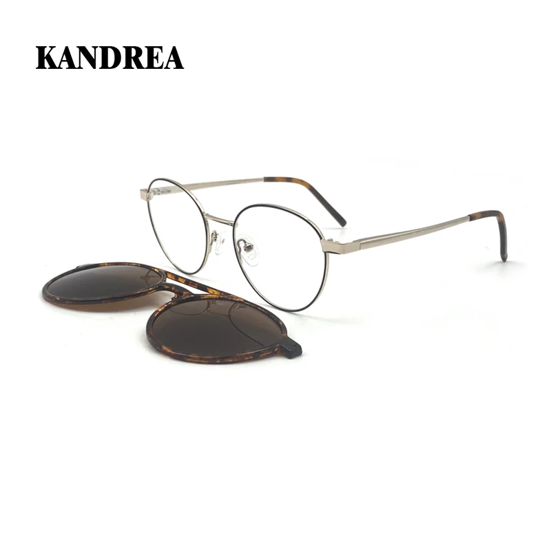KANDREA Round Aviator 2 in 1 Sunglasses Magnetic Prescription Lenses Metal Optical Prescription Eyewear Women Glasses C8019
KANDREA Round Aviator 2 in 1 Sunglasses Magnetic Prescription Lenses Metal Optical Prescription Eyewear Women Glasses C8019