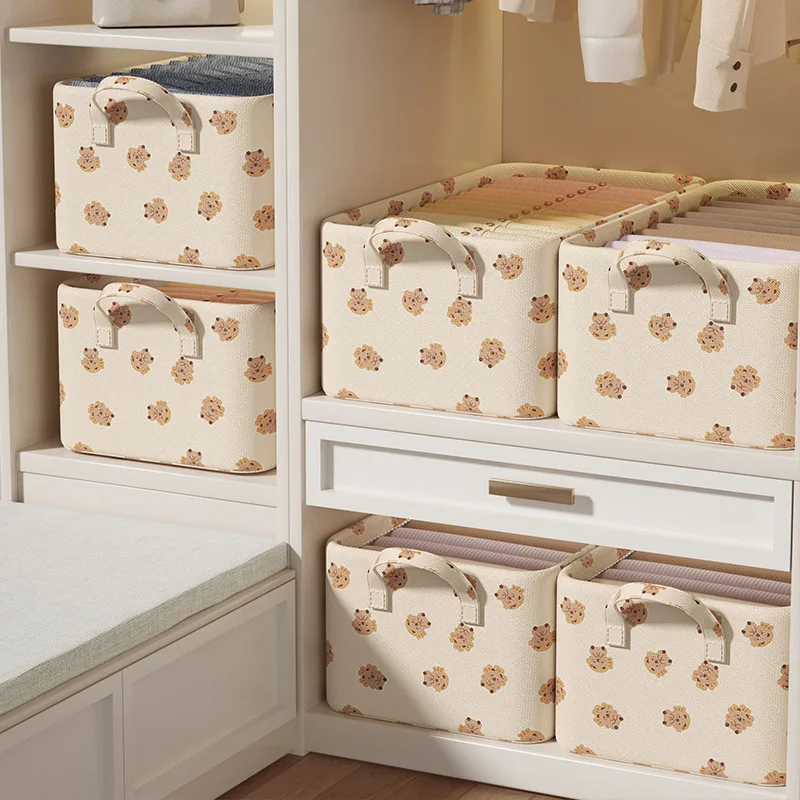 Cartoon Storage Box Foldable Clothing Organizer Large Capacity Bedroom Layered Clothing Storage Box Multi-purpose Storage Box
Cartoon Storage Box Foldable Clothing Organizer Large Capacity Bedroom Layered Clothing Storage Box Multi-purpose Storage Box