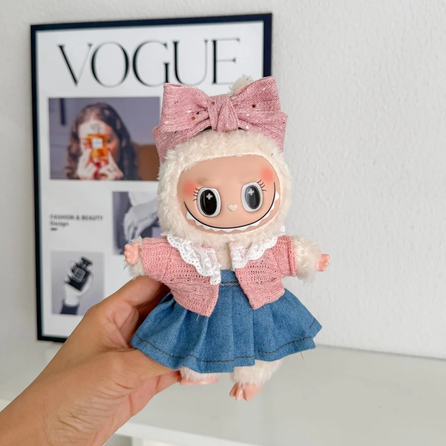 Одежда для кукол LABUBU, 15/17 см, наряды для кукол 1-го 3-го поколения, джинсовая юбка с кардиганом, аксессуары для пальто, аксессуары для волос с бантом
Одежда для кукол LABUBU, 15/17 см, наряды для кукол 1-го 3-го поколения, джинсовая юбка с кардиганом, аксессуары для пальто, аксессуары для волос с бантом