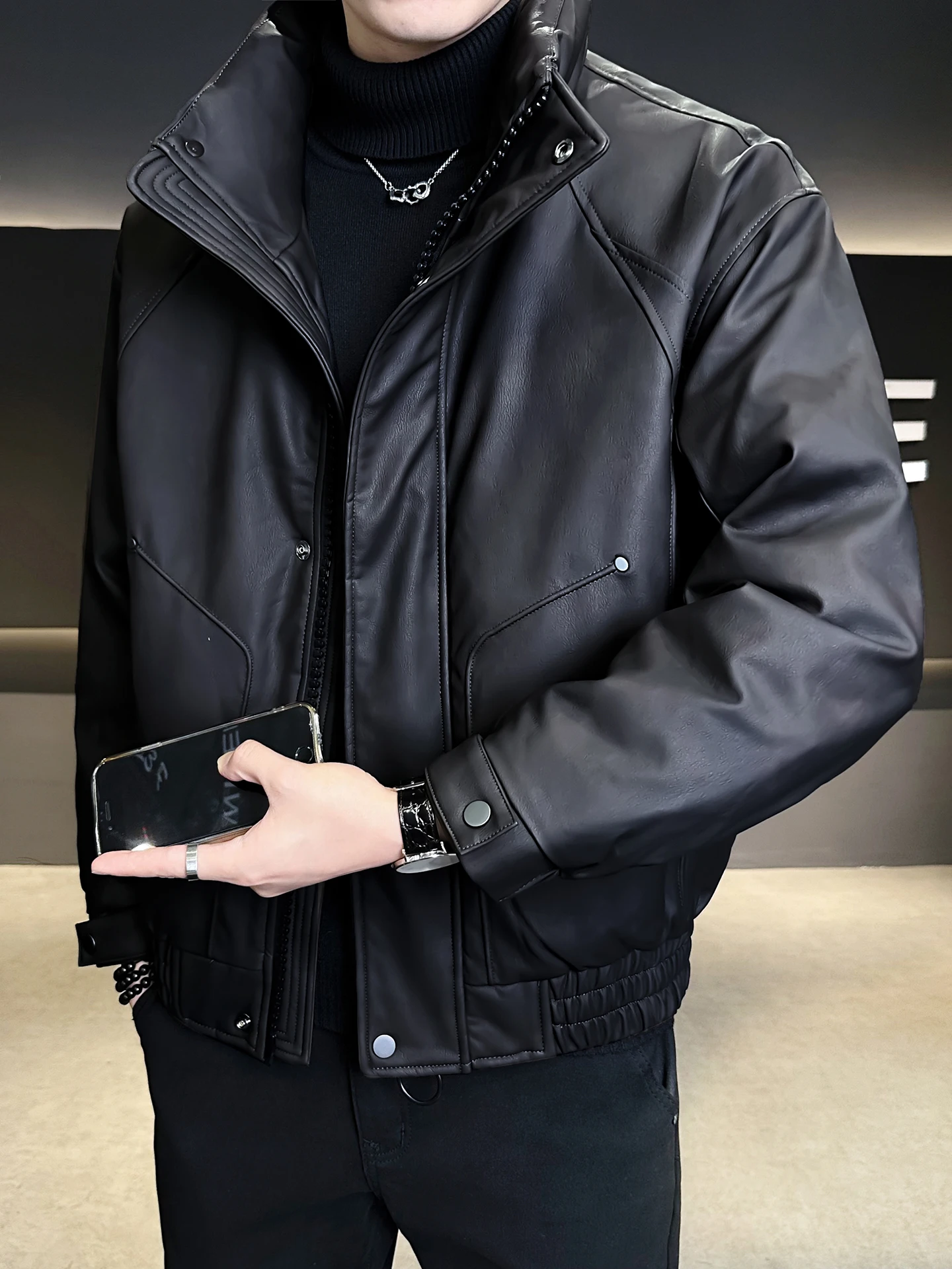 New National Stand Men's down Jaet 90 White Du down Winter Thiened ort Sle Leather Coat Casual Faion Outerwear
New National Stand Men's down Jaet 90 White Du down Winter Thiened ort Sle Leather Coat Casual Faion Outerwear