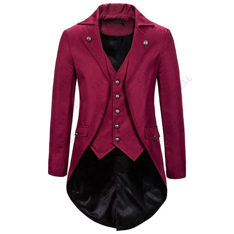 Men's Medieval Retro Tailcoat Jacket Victorian Gothic Steampunk Costume Men's Suit Jacket Party Ball Stage Costume
Men's Medieval Retro Tailcoat Jacket Victorian Gothic Steampunk Costume Men's Suit Jacket Party Ball Stage Costume