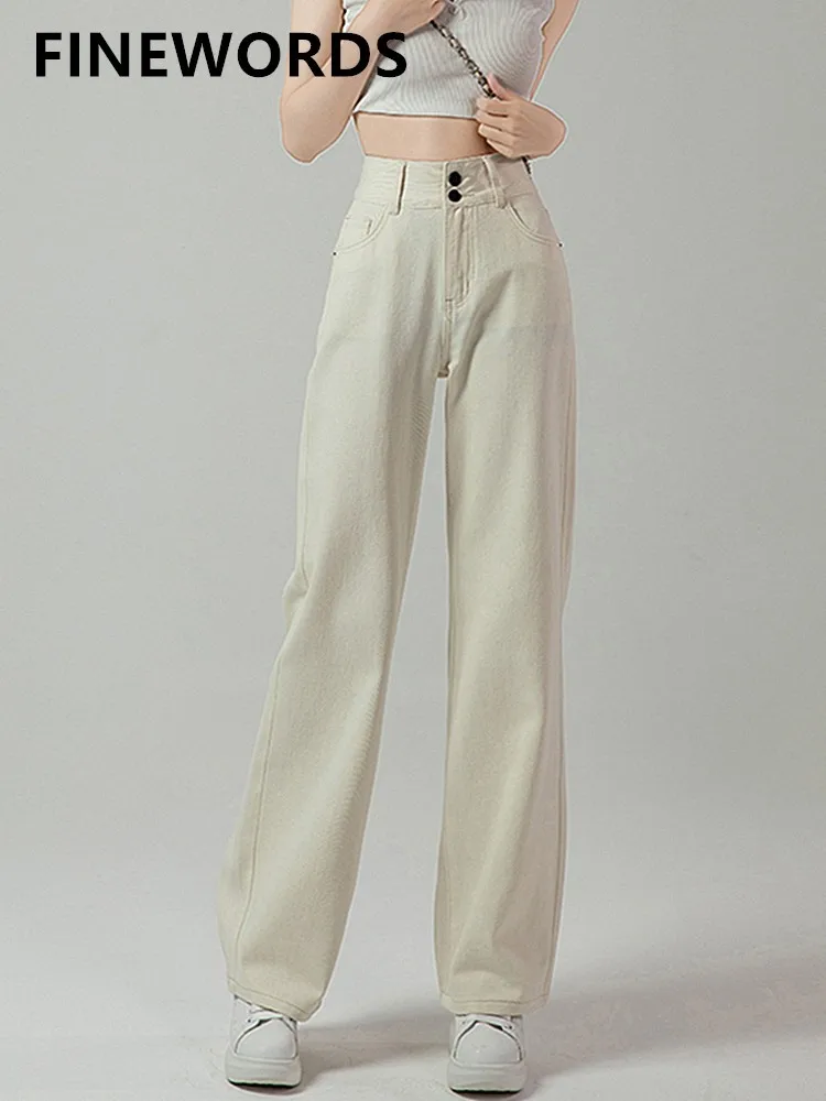 FINEWORDS Vintage Harajuku Wide Leg Beige Jean Women High Waist Korean Jeans Basic Style Streetwear Loose Casual Denim Pants
FINEWORDS Vintage Harajuku Wide Leg Beige Jean Women High Waist Korean Jeans Basic Style Streetwear Loose Casual Denim Pants