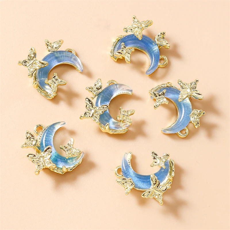 5pcs 15x18mm Delicate Crystal Butterfly Moon Charms Pendants Fit Necklaces Earrings Bracelets DIY Crafts Jewelry Making Supplies
5pcs 15x18mm Delicate Crystal Butterfly Moon Charms Pendants Fit Necklaces Earrings Bracelets DIY Crafts Jewelry Making Supplies
