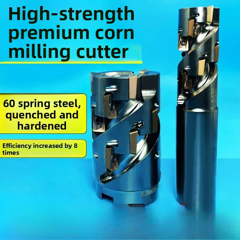 CNC Machining Center Spiral Corn Milling Shank, 300R 400R Right Angle End Mill, Cutter Head for Side Milling & Roughing
CNC Machining Center Spiral Corn Milling Shank, 300R 400R Right Angle End Mill, Cutter Head for Side Milling & Roughing