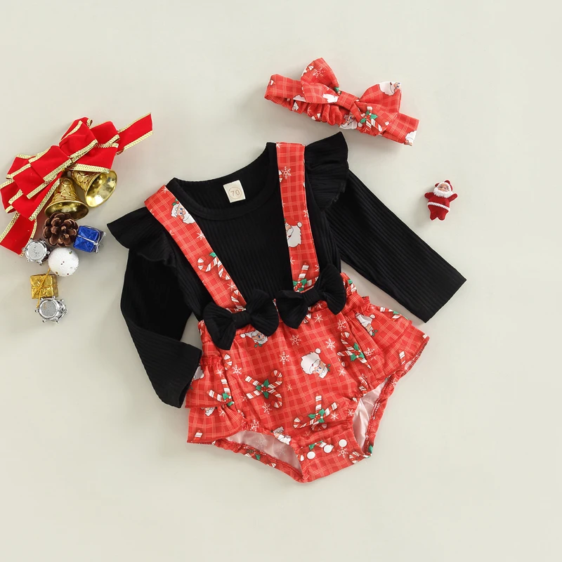 Toddler Girls Winter Holiday Romper with Reindeer Print and Matching Headband - Festive Christmas Jumpsuit for Baby Girls
Toddler Girls Winter Holiday Romper with Reindeer Print and Matching Headband - Festive Christmas Jumpsuit for Baby Girls