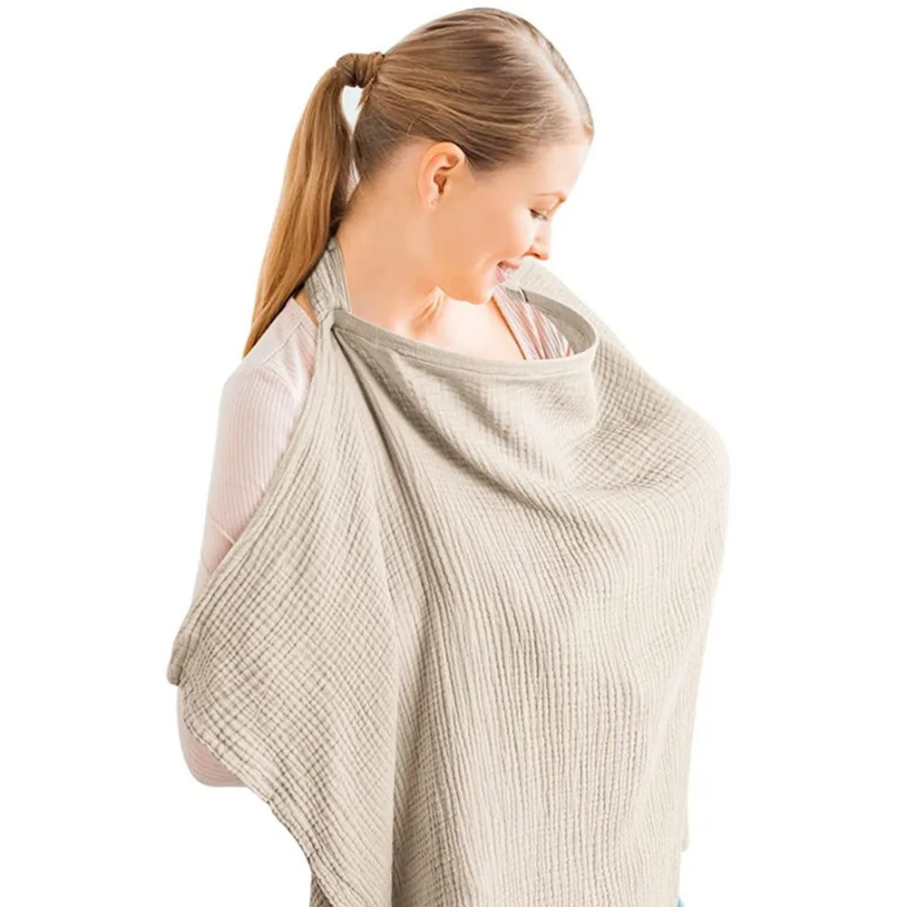 Breathable Cotton Breastfeeding Towel Adjustable Strap Nursing Cloak Nursing Cover With Pockets Solid Color Baby Feeding Cover
Breathable Cotton Breastfeeding Towel Adjustable Strap Nursing Cloak Nursing Cover With Pockets Solid Color Baby Feeding Cover