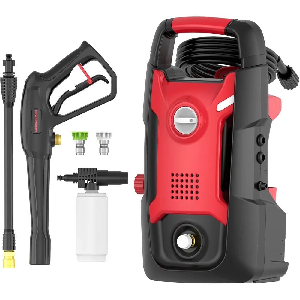 Electric Pressure Washer,1700 PSI 1.2 GPM Power Washers,13-Amp Pressure Washers with 20ft High Pressure Hose and 3 Nozzles for
Electric Pressure Washer,1700 PSI 1.2 GPM Power Washers,13-Amp Pressure Washers with 20ft High Pressure Hose and 3 Nozzles for