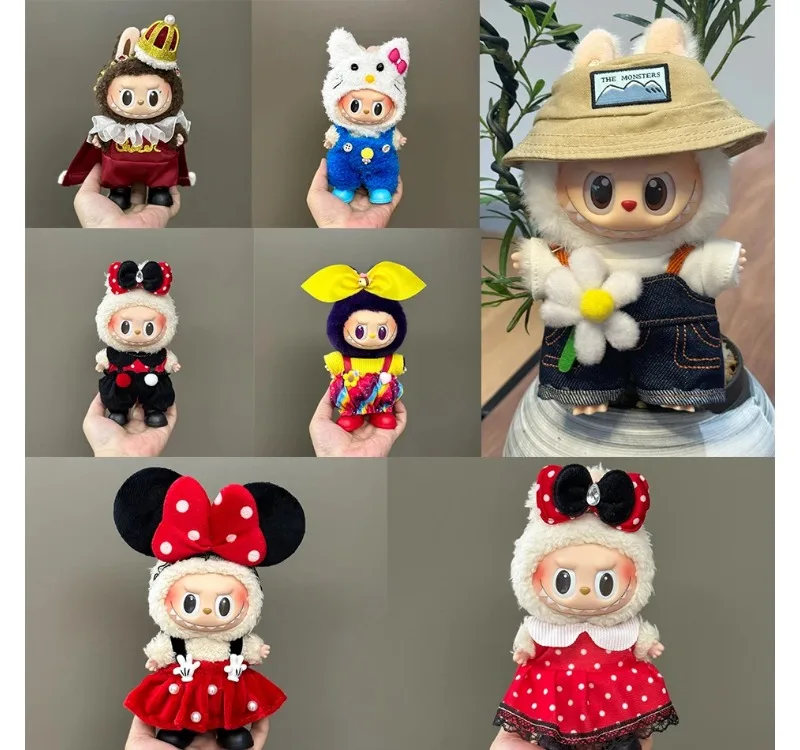 10cm 7 Pcs Clothes for Labubu Set Accessories Skirt Pants Hat Sweet and Iovely Princess Style Doll Dress Up Toys Gift
10cm 7 Pcs Clothes for Labubu Set Accessories Skirt Pants Hat Sweet and Iovely Princess Style Doll Dress Up Toys Gift