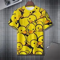 Cartoon Yellow Duck Personalized Printed T-shirt Suitable for Summer Outing and Vacation Leisure
Cartoon Yellow Duck Personalized Printed T-shirt Suitable for Summer Outing and Vacation Leisure