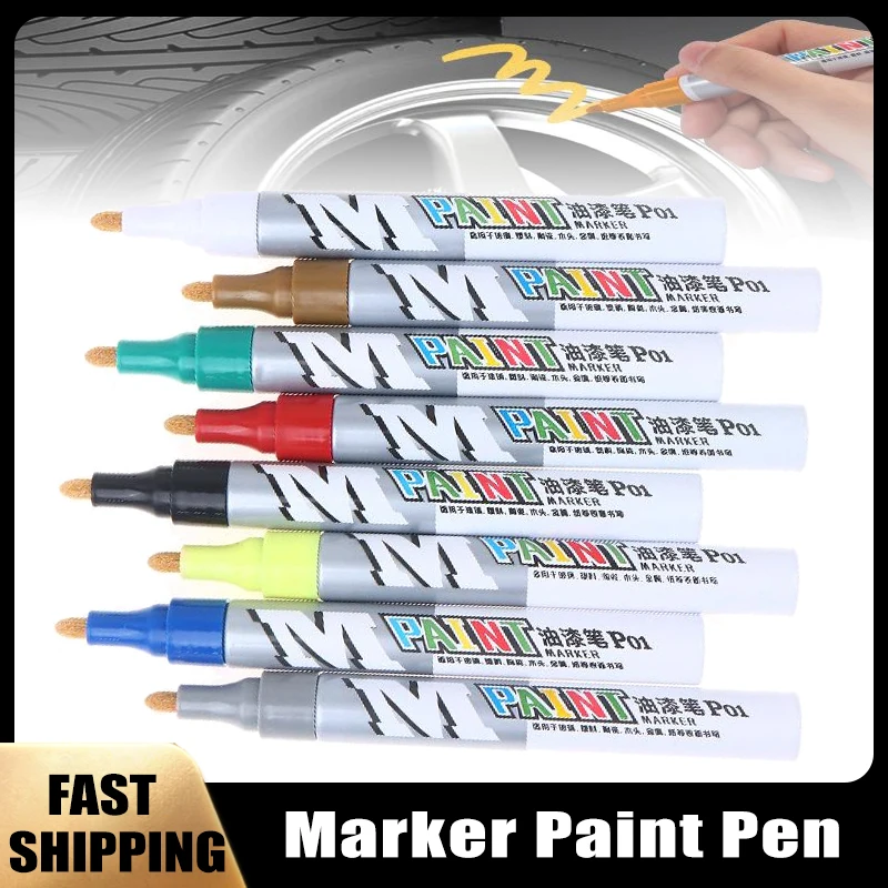 1Pcs Waterproof Marker Paint Pen Vehicle Touch-Up Painting Tyre Oily Markers Quick Drying Signature Pens Stationery Supplies
1Pcs Waterproof Marker Paint Pen Vehicle Touch-Up Painting Tyre Oily Markers Quick Drying Signature Pens Stationery Supplies