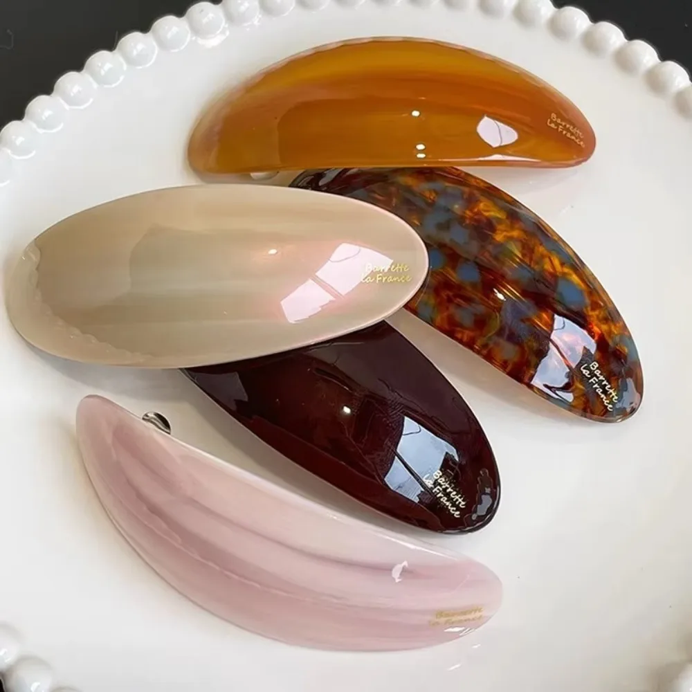 New Acetate Ponytail Clip Oval Gold Label Spring Clip Hair Accessories Straight Clip Women
New Acetate Ponytail Clip Oval Gold Label Spring Clip Hair Accessories Straight Clip Women