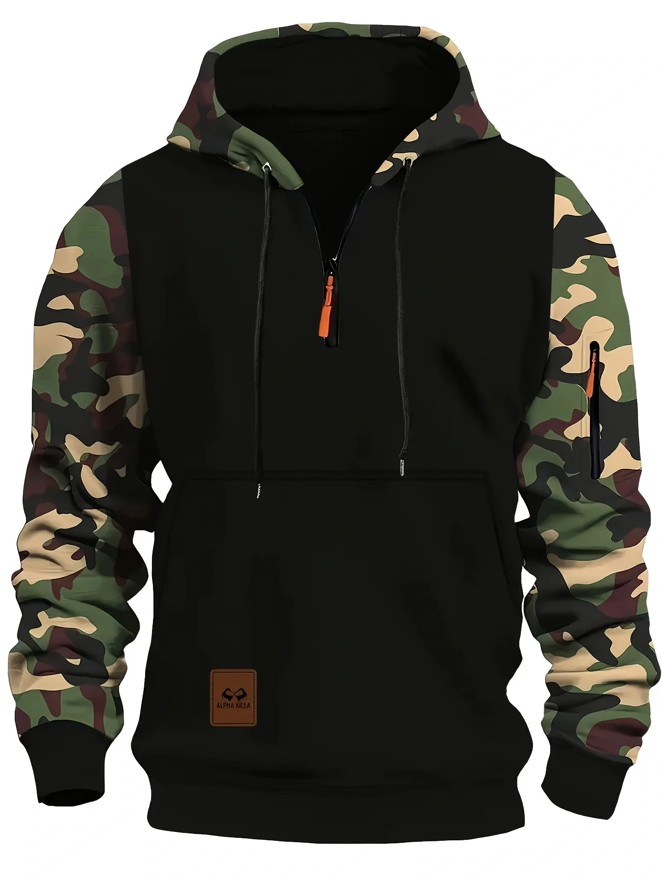 Spring new patchwork hooded sweatshirt men's trendy camouflage American retro sweatshirt men
Spring new patchwork hooded sweatshirt men's trendy camouflage American retro sweatshirt men