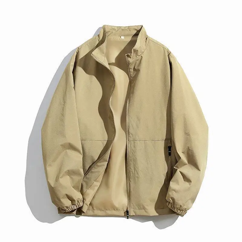 Spring Autumn Thin Double Layer Stand Collar Jacket New 2025 Fashion Versatile Windproof Large Size Men's Windbreaker Coat
Spring Autumn Thin Double Layer Stand Collar Jacket New 2025 Fashion Versatile Windproof Large Size Men's Windbreaker Coat