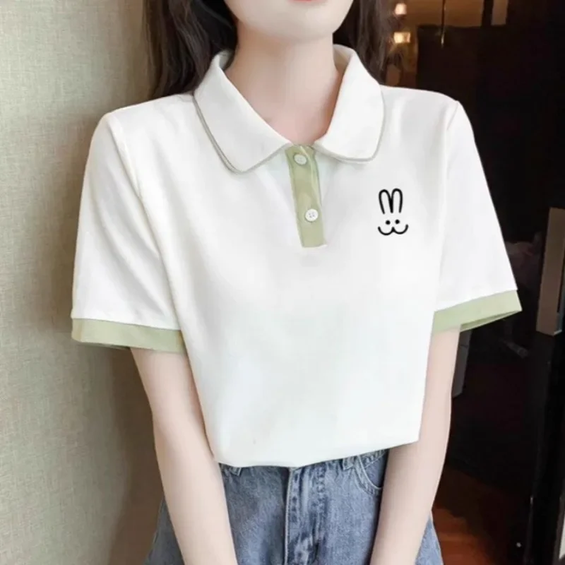 Graphic Women's Polo Shirts Sexy Crop Top Female Tee Short Sleeve T-shirt with Collar Clothing Trend 2025 Polyester New T-shirts
Graphic Women's Polo Shirts Sexy Crop Top Female Tee Short Sleeve T-shirt with Collar Clothing Trend 2025 Polyester New T-shirts