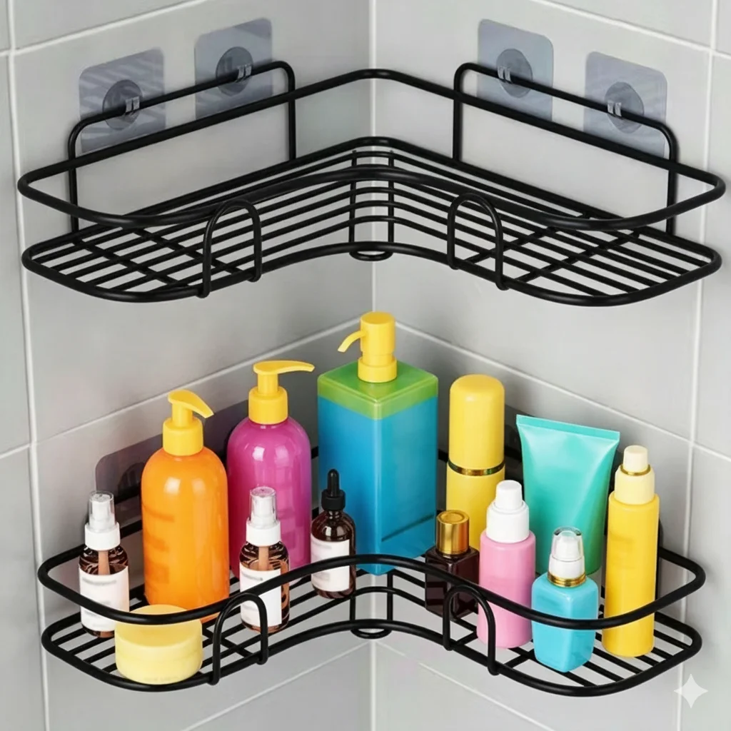 Punch-Free Toilet Tripod Shelf Wall Hanging Bathroom Kitchen Storage Rack Toiletries Organizer Box
Punch-Free Toilet Tripod Shelf Wall Hanging Bathroom Kitchen Storage Rack Toiletries Organizer Box