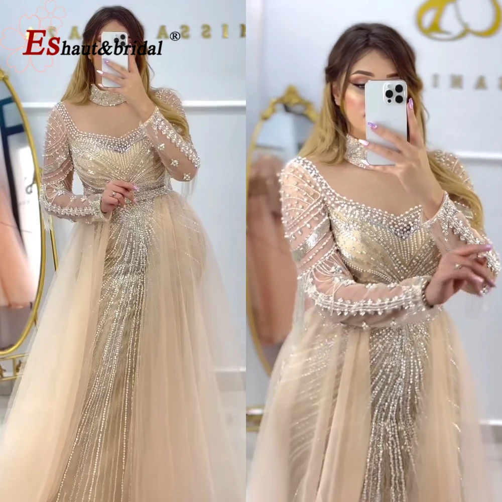 Элегантное вечернее платье русалки со съемным шлейфом 2022, длинное вечернее платье с жемчугом из бисера для выпускного вечера, свадебное платье для женщин по индивидуальному заказу
Элегантное вечернее платье русалки со съемным шлейфом 2022, длинное вечернее платье с жемчугом из бисера для выпускного вечера, свадебное платье для женщин по индивидуальному заказу