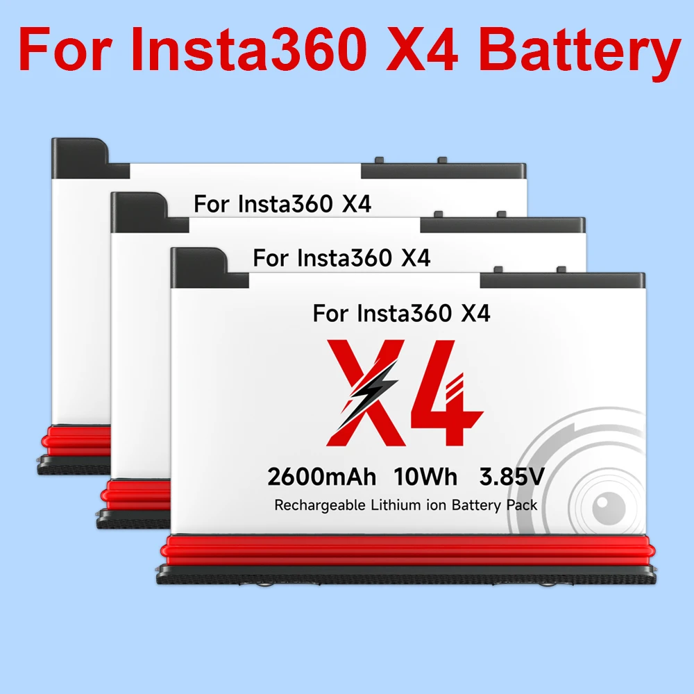 PALO Original For Insta360 X4 Battery 2600mAh High Capacity Li-ion Rechargeable Battery For Insta360 ONE X4 Sports Action Camera
PALO Original For Insta360 X4 Battery 2600mAh High Capacity Li-ion Rechargeable Battery For Insta360 ONE X4 Sports Action Camera
