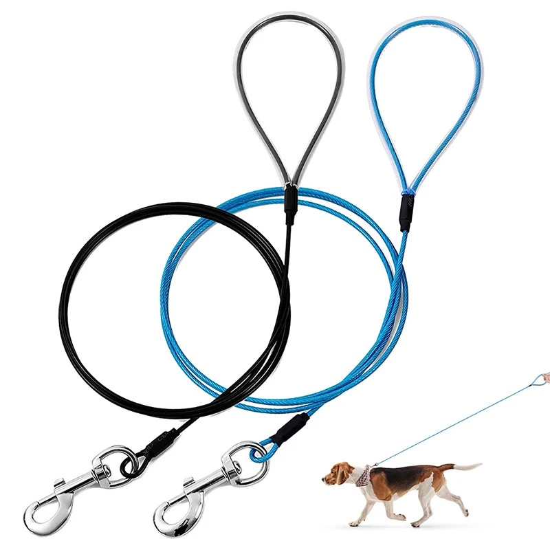 Anti-bite dog leash Wire rope dog chain pet lead stainless steel Chain leashes dog traction rope for small Medium big Large dogs
Anti-bite dog leash Wire rope dog chain pet lead stainless steel Chain leashes dog traction rope for small Medium big Large dogs
