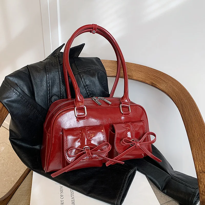 Personalized Design Bow Large Capacity Single Shoulder Underarm Bag Spring 2024 New Handbag Fashion Double Pockets Commuter Bag
Personalized Design Bow Large Capacity Single Shoulder Underarm Bag Spring 2024 New Handbag Fashion Double Pockets Commuter Bag