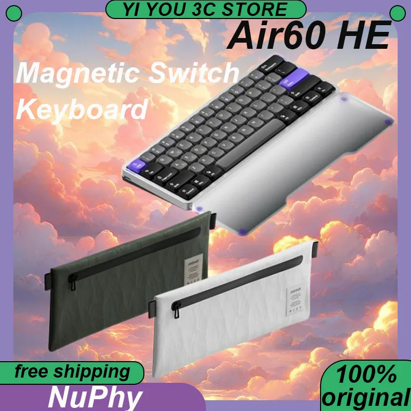 Клавиатура NuPhy Air60 HE с низким магнитным переключателем, проводная, 61 клавиша, магнитный нефритовый мини-переключатель, 8K, под заказ, игровые клавиатуры, аксессуары для ПК
Клавиатура NuPhy Air60 HE с низким магнитным переключателем, проводная, 61 клавиша, магнитный нефритовый мини-переключатель, 8K, под заказ, игровые клавиатуры, аксессуары для ПК