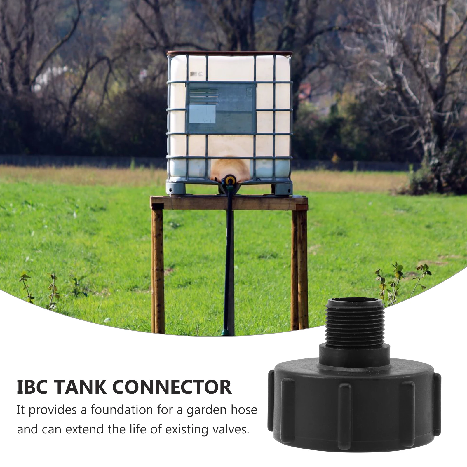 2Pcs IBC Tote Adapter 6cm Inner Diameter Plastic Barrel Outlet Joint Garden Hose Connector Water Tank Fitting Portable Ton
2Pcs IBC Tote Adapter 6cm Inner Diameter Plastic Barrel Outlet Joint Garden Hose Connector Water Tank Fitting Portable Ton