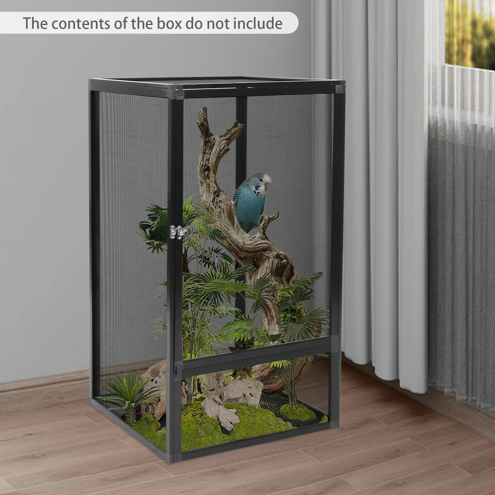 45*45*80cm Micro Habitat Terrarium Enclosure Reptile Feeding Box Aluminum Alloy Reptile Pet Feeding Net Box
45*45*80cm Micro Habitat Terrarium Enclosure Reptile Feeding Box Aluminum Alloy Reptile Pet Feeding Net Box