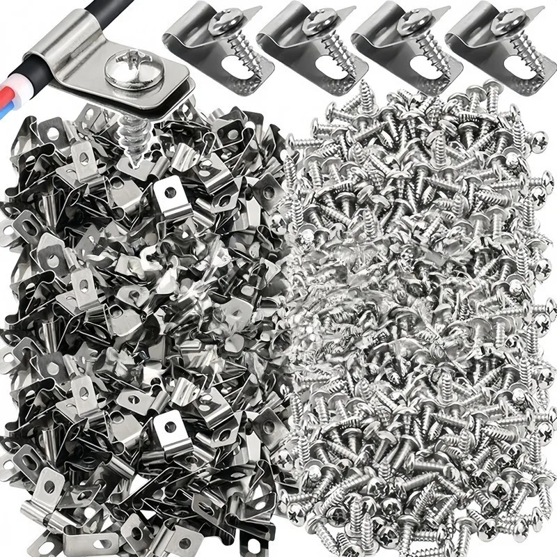 435 Clips + 435 Nails, Rustproof Metal Fence Clips, for Farm & Chain Fence
435 Clips + 435 Nails, Rustproof Metal Fence Clips, for Farm & Chain Fence