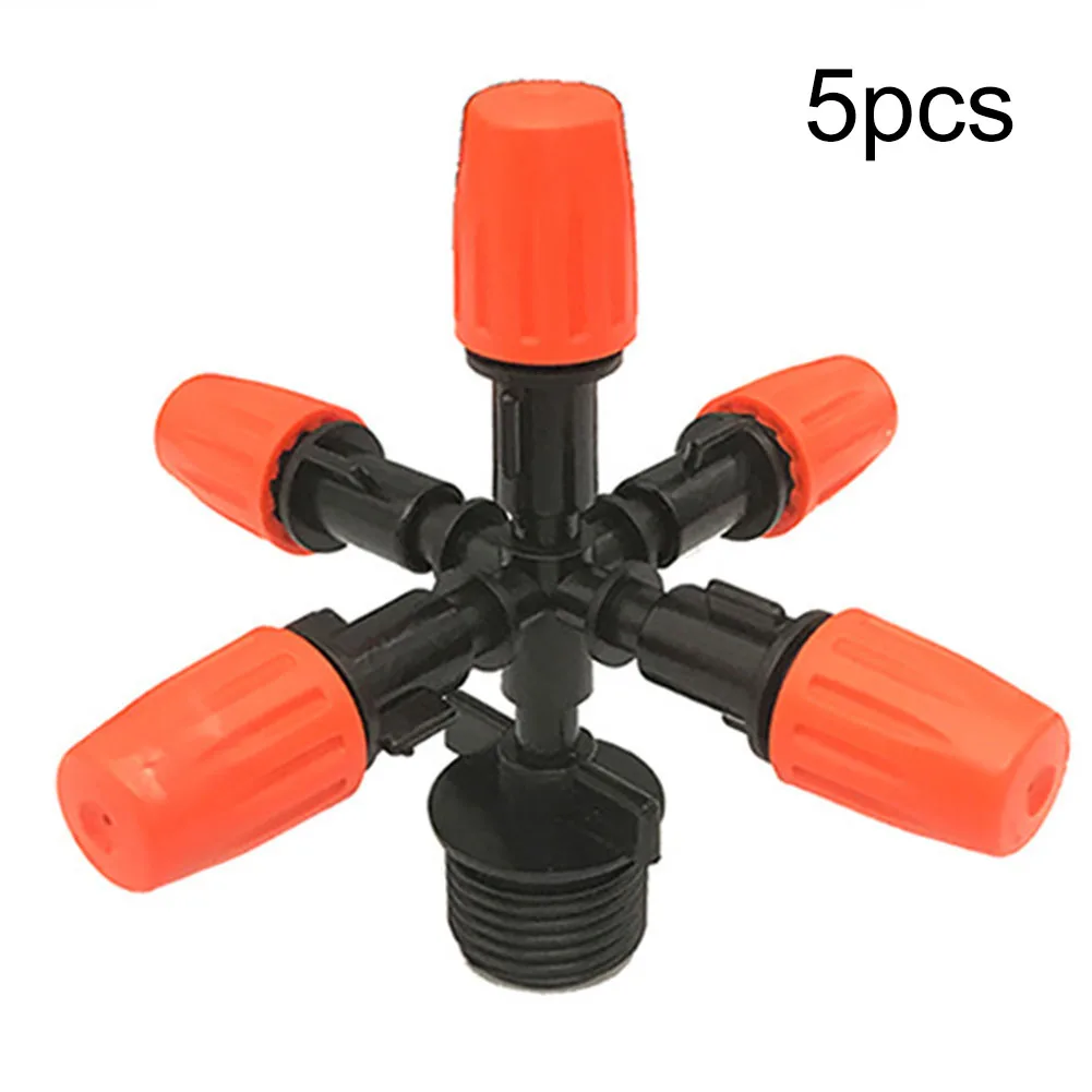 5PCS Garden Sprinkler Irrigation Mist With Five Atomizing Nozzles Fog 5-head Nozzle Spray Cooling Inverted Dust-Micro Sprayer
5PCS Garden Sprinkler Irrigation Mist With Five Atomizing Nozzles Fog 5-head Nozzle Spray Cooling Inverted Dust-Micro Sprayer