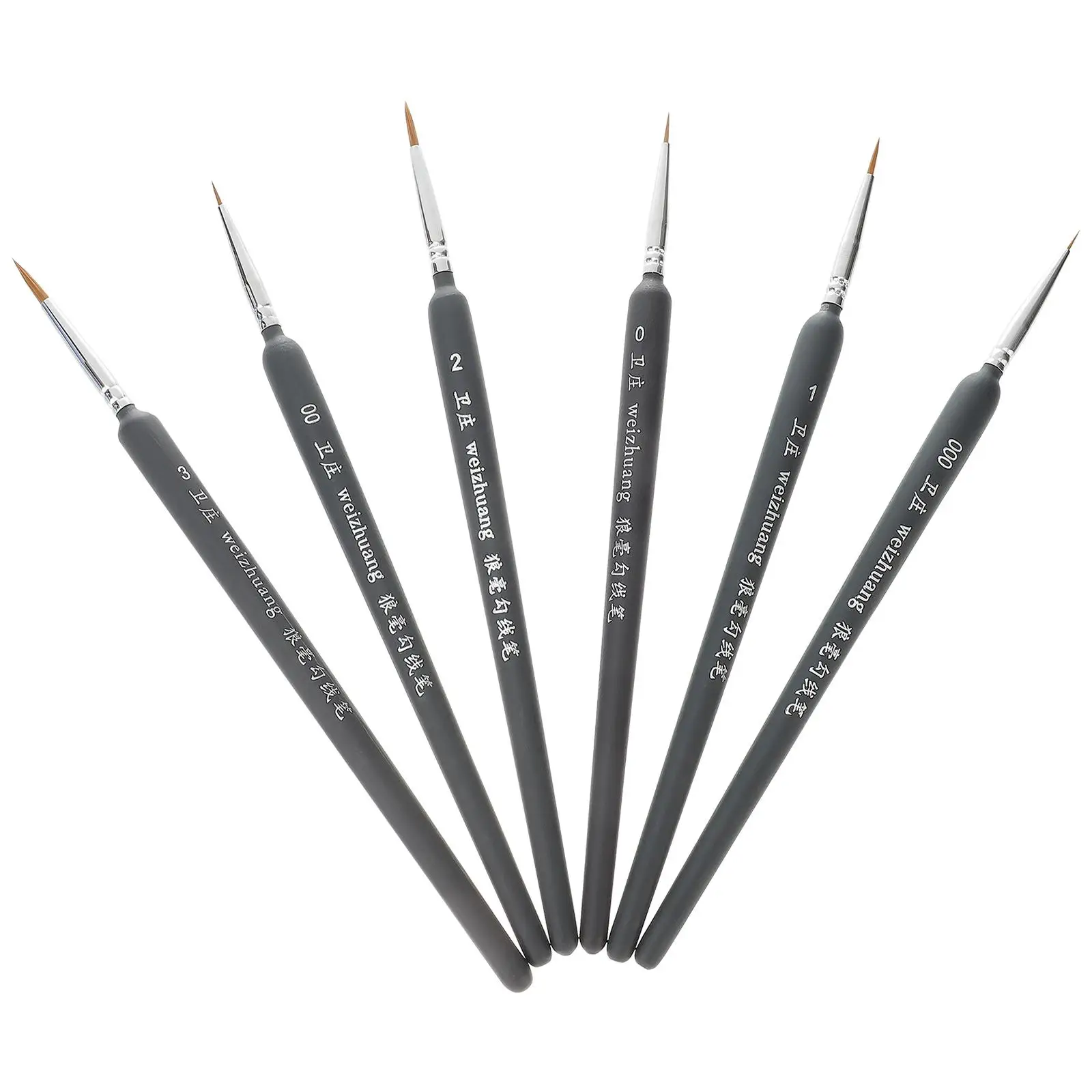 6 Pcs Handle Durable Portable Brush for Acrylic Watercolor Oil Line Painting Supplies
6 Pcs Handle Durable Portable Brush for Acrylic Watercolor Oil Line Painting Supplies