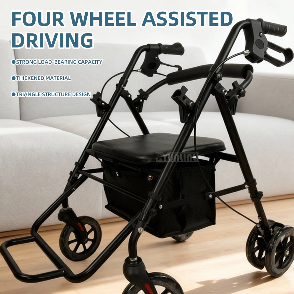 New Elderly Walker 6 Wheel Trolley Shopping Cart Height Adjustable Rollator Foldable Rollator
New Elderly Walker 6 Wheel Trolley Shopping Cart Height Adjustable Rollator Foldable Rollator