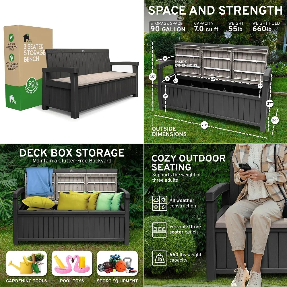 amp Hearth Weatherproof German PVC Outdoor Bench Holds Up to 500 lbs Garden Patio Porch Park Deck Steel and Resin Green
amp Hearth Weatherproof German PVC Outdoor Bench Holds Up to 500 lbs Garden Patio Porch Park Deck Steel and Resin Green