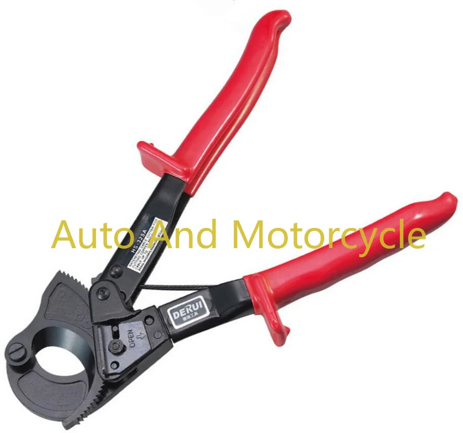 1PC 325A Ratchet Cable Cutting Clamp Cable Scissors Tool Max. 240mm2 Not Applicable to Cutting or Steel
1PC 325A Ratchet Cable Cutting Clamp Cable Scissors Tool Max. 240mm2 Not Applicable to Cutting or Steel