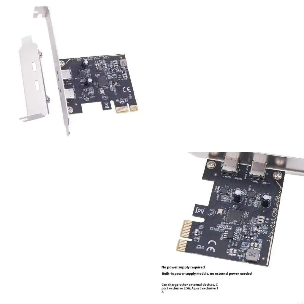 900F PCIE USB 3.2 GEN2 Expansion Card PCIE to 2 USB C ASM1142 Chip Controller for PC
900F PCIE USB 3.2 GEN2 Expansion Card PCIE to 2 USB C ASM1142 Chip Controller for PC