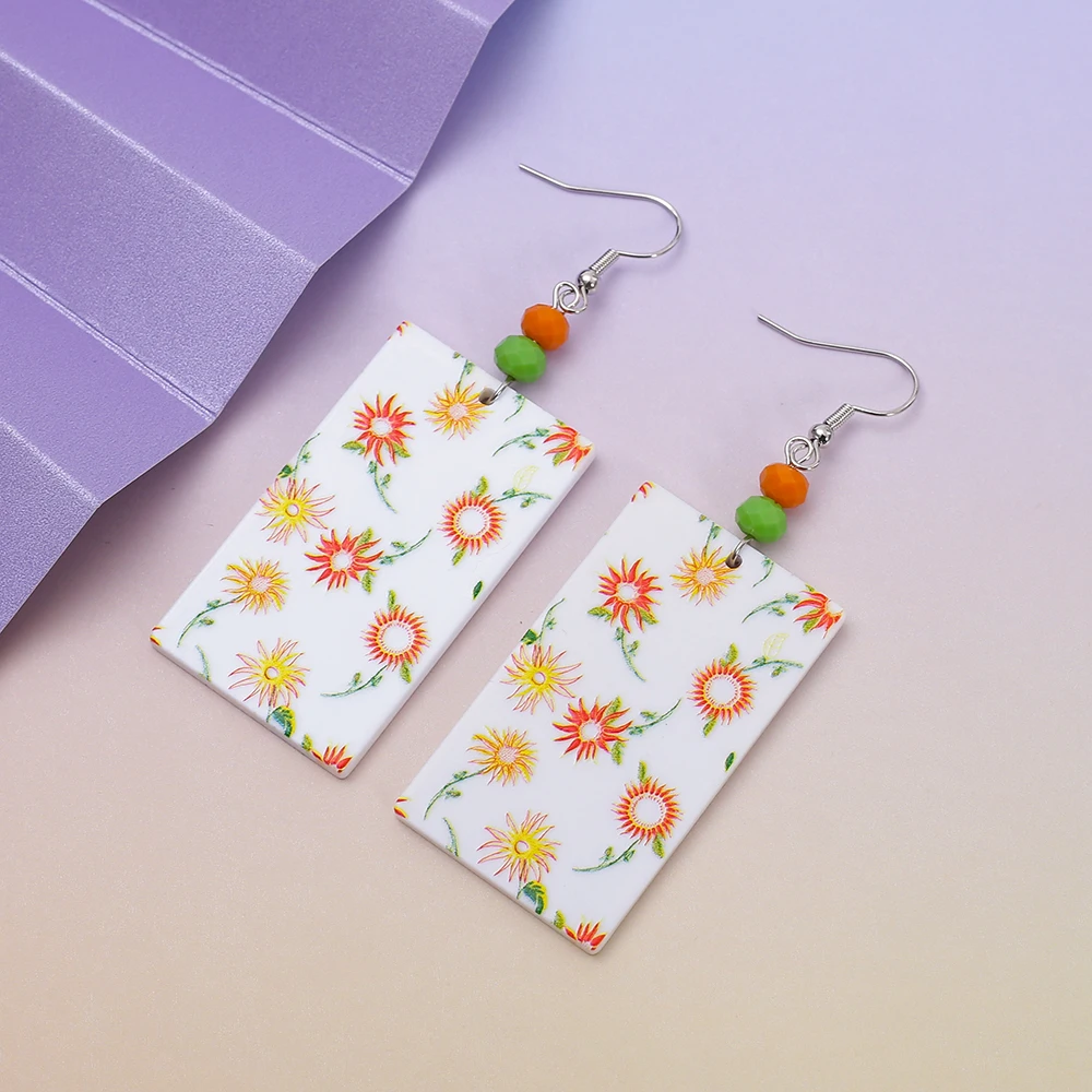 Fashion Spring Summer Style White Acrylic Relievo Print Orange Sunflower Earrings For Women Aesthetic Elegant Lightness Jewelry
Fashion Spring Summer Style White Acrylic Relievo Print Orange Sunflower Earrings For Women Aesthetic Elegant Lightness Jewelry