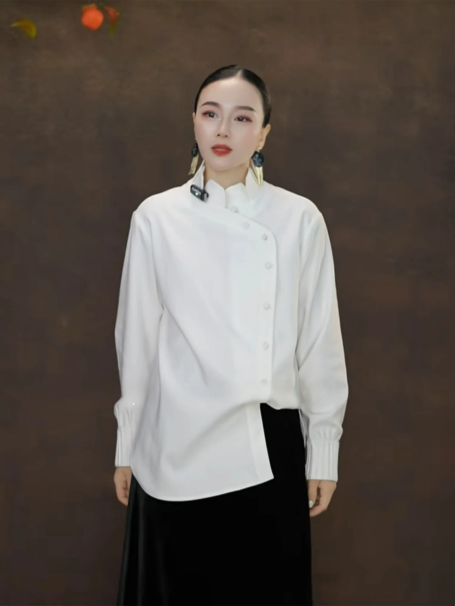 White Long Sve Women's irt Unique New Chinese Sle with Lace Hem Ele Anti-Aging Luxury Faionable Casual irt
White Long Sve Women's irt Unique New Chinese Sle with Lace Hem Ele Anti-Aging Luxury Faionable Casual irt