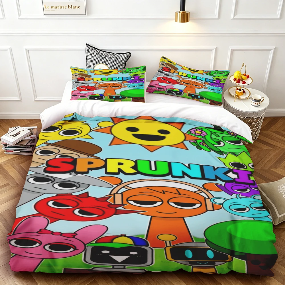 Cartoon Sprunki Duvet Cover Set Sprunki Bedding Set Comforter Cover Skin-friendly and Breathable Bedroom Single/twin
Cartoon Sprunki Duvet Cover Set Sprunki Bedding Set Comforter Cover Skin-friendly and Breathable Bedroom Single/twin