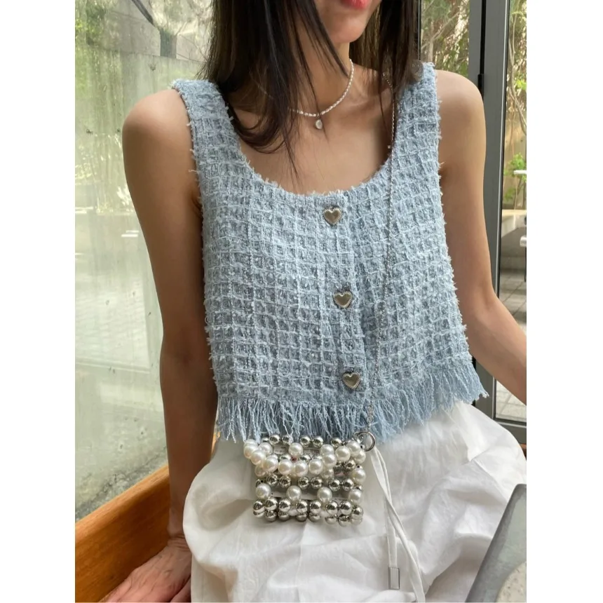 Ele Button Detail Tassel Trim Vest Korean Sle Regular Fit Medium Softn Online Exclusive Autumn Winter Women's Sweater
Ele Button Detail Tassel Trim Vest Korean Sle Regular Fit Medium Softn Online Exclusive Autumn Winter Women's Sweater