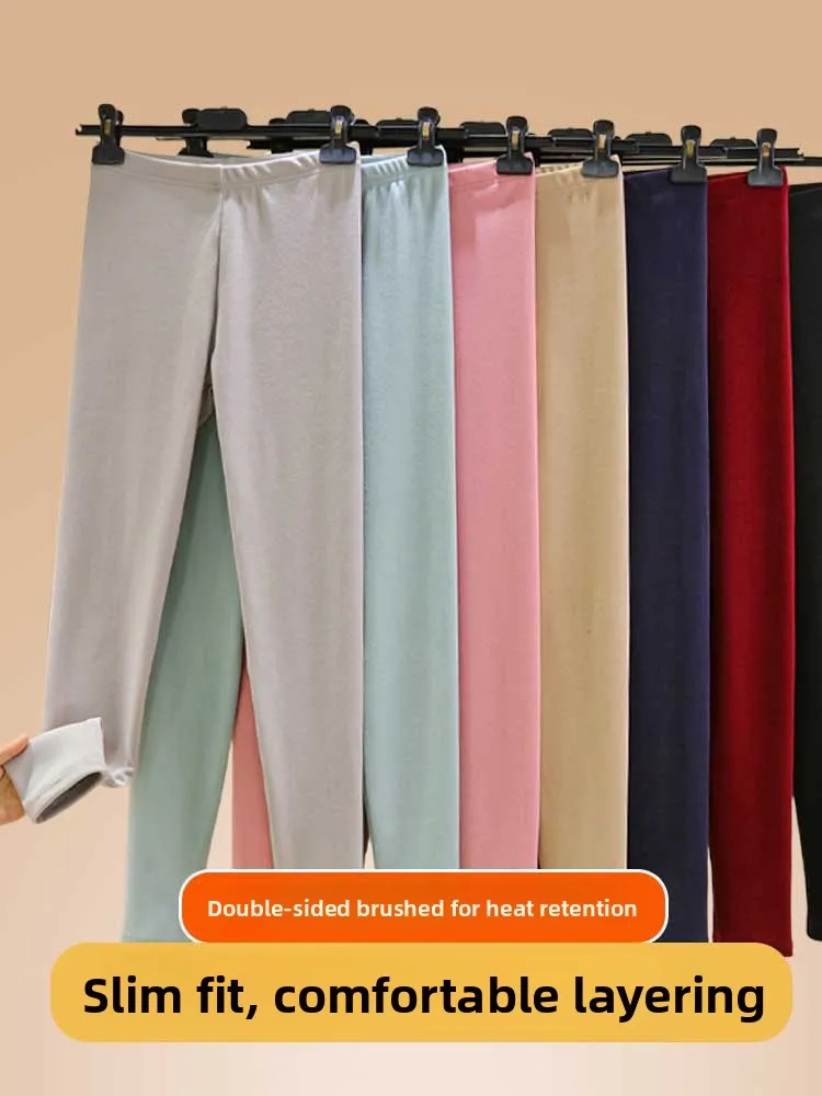 Women's Double-Sided Fleece Thick Warm Pants Autumn Winter High Waist Long Trousers Casual Inner Wear Fleece Lined Bottoms
Women's Double-Sided Fleece Thick Warm Pants Autumn Winter High Waist Long Trousers Casual Inner Wear Fleece Lined Bottoms