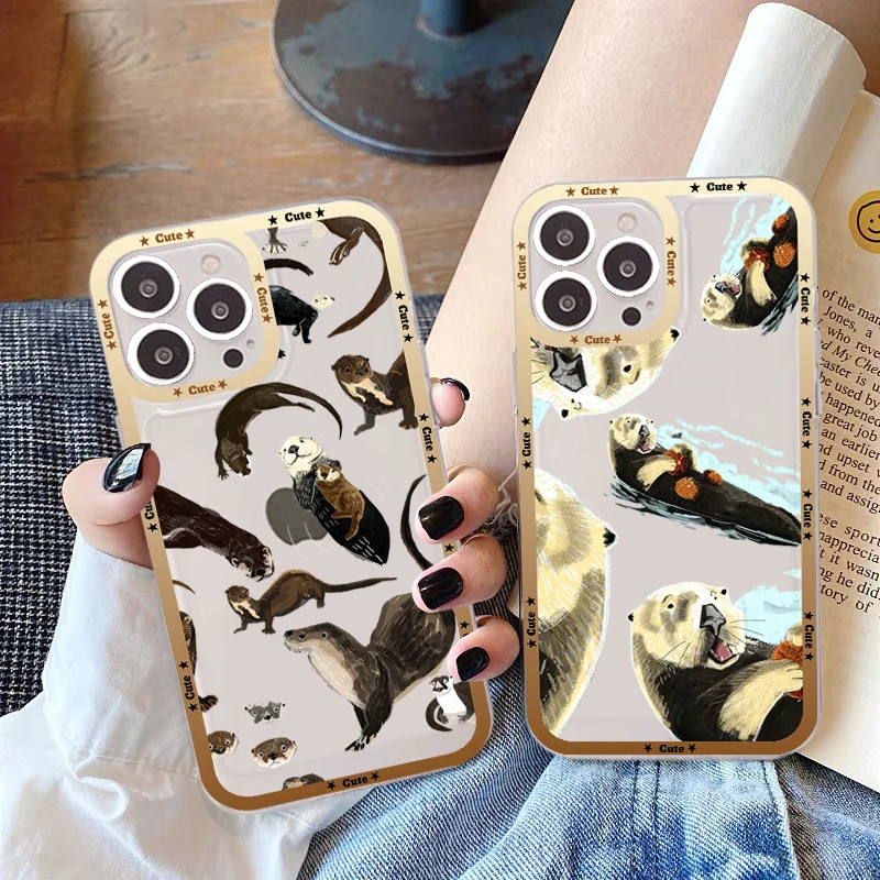 Cute Otter Lutra lutra Phone Case For iPhone 14 13 12 11 Pro Max Mini X Xs XR 6 7 8 Plus SE 2020 Transparent Case
Cute Otter Lutra lutra Phone Case For iPhone 14 13 12 11 Pro Max Mini X Xs XR 6 7 8 Plus SE 2020 Transparent Case
