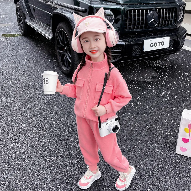 Children Clothing Sets for Girls Coats Pants 2 Pcs Suit Spring Autumn Casual Tracksuit Kids Sportswear Princess Clothes Outfits
Children Clothing Sets for Girls Coats Pants 2 Pcs Suit Spring Autumn Casual Tracksuit Kids Sportswear Princess Clothes Outfits