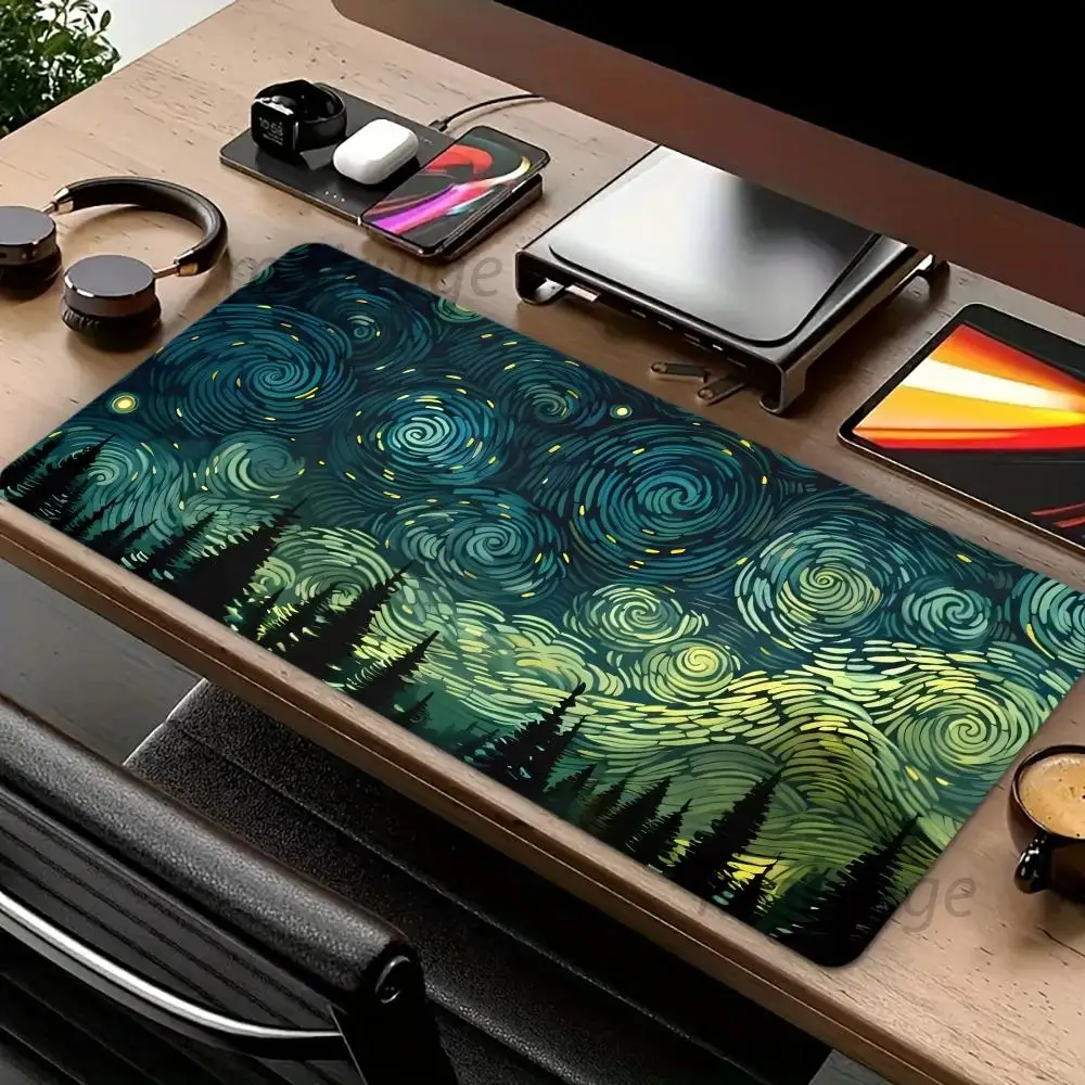 Зеленый коврик для мыши Starry Sky Art, большой коврик для компьютерной офисной игровой настольный коврик XXL, резиновый противоскользящий коврик для игровой клавиатуры, длинные настольные коврики
Зеленый коврик для мыши Starry Sky Art, большой коврик для компьютерной офисной игровой настольный коврик XXL, резиновый противоскользящий коврик для игровой клавиатуры, длинные настольные коврики